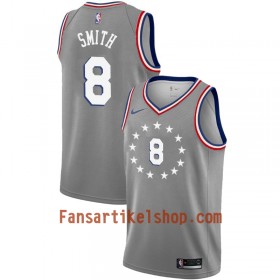 Philadelphia 76ers Trikot Zhaire Smith 8 2018-19 Nike City Edition Grau Swingman - Herren